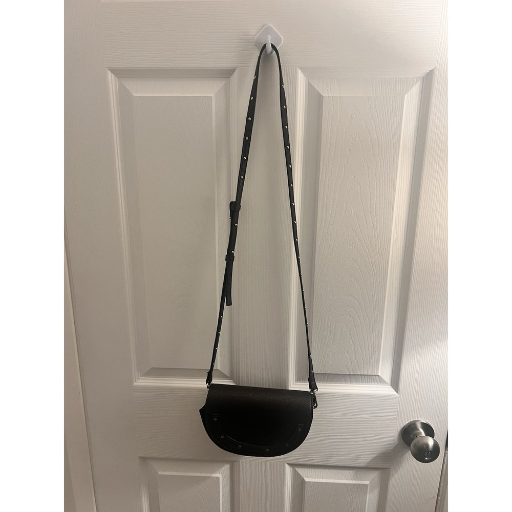 Steve Madden Leather Crossbody Purse Brown Gold Hardware - Picture 2 of 6